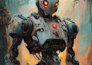 make a sci fi artwork and a sci fi character